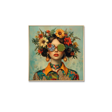 Brushed Evelyn Framed Print