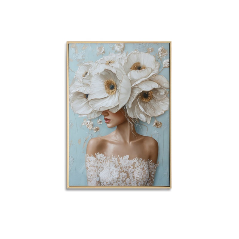 Brushed Chloe Floral Framed Print