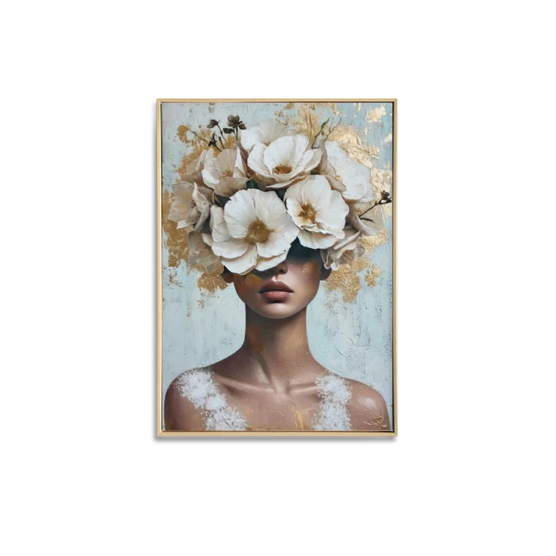 Brushed Charlotte Floral Framed Print