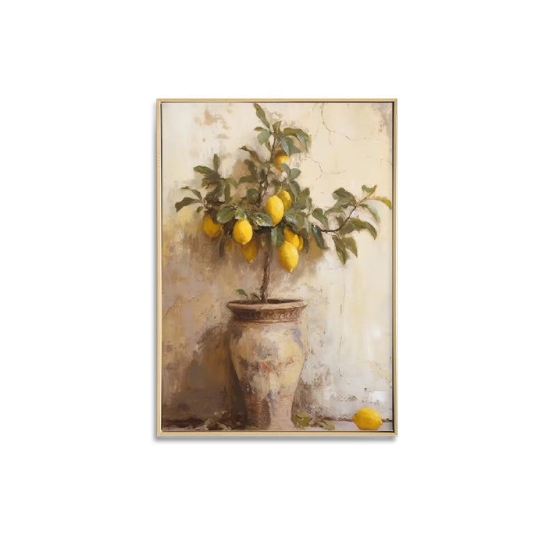 Potted Lemon  Framed Print
