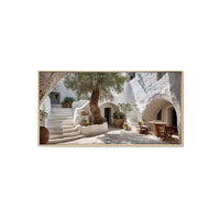 Brushed Mediterranean Framed Print