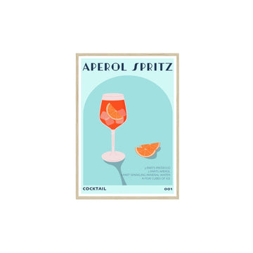 Aperol Cocktail Framed Print