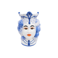 Blue Queen Of Lemons Vase-Small