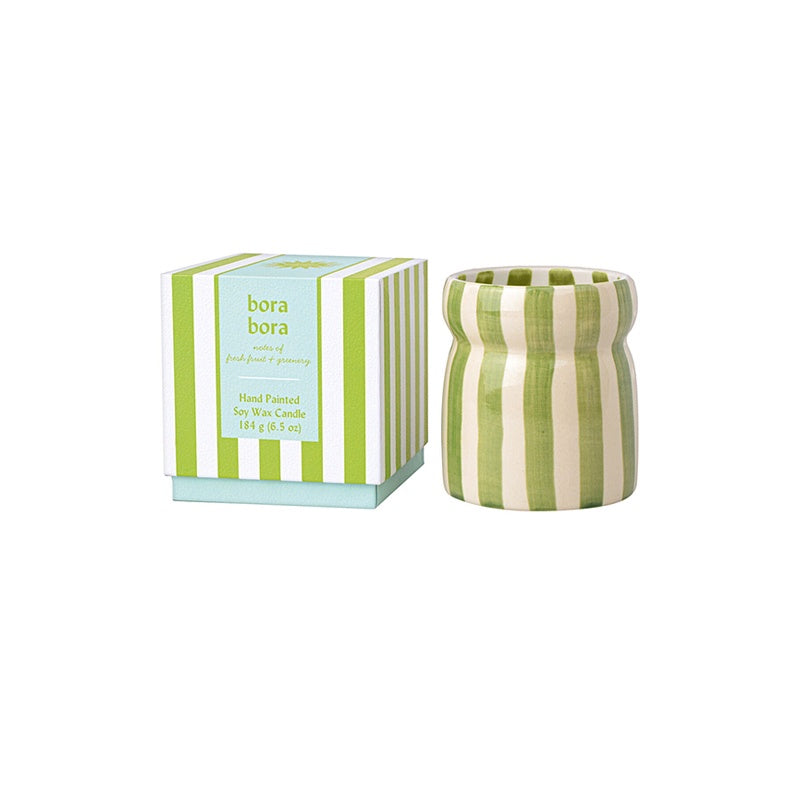 Bora Bora Striped Cabana Candle