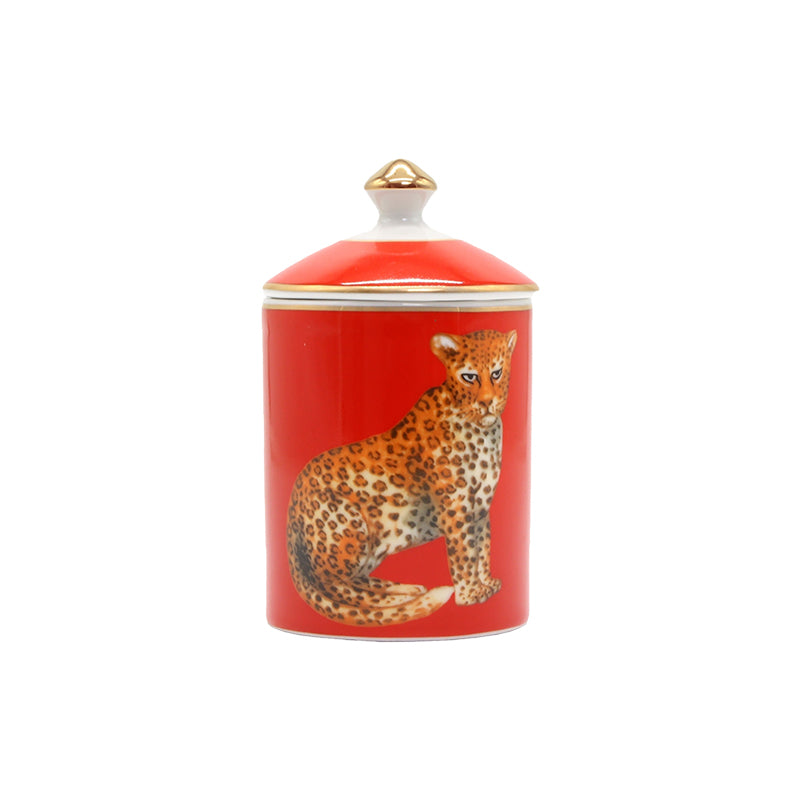 Sassy Leopard Candle Jar