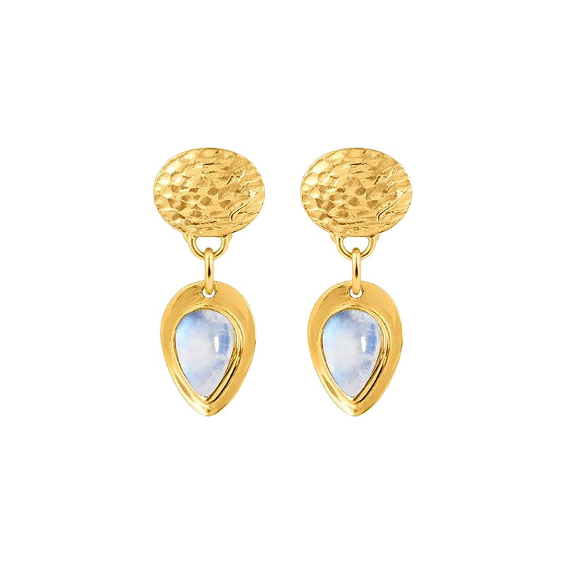 Allora Teardrop Moonstone Earrings