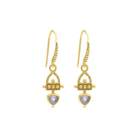 Allora Tri Drop Moonstone Earrings