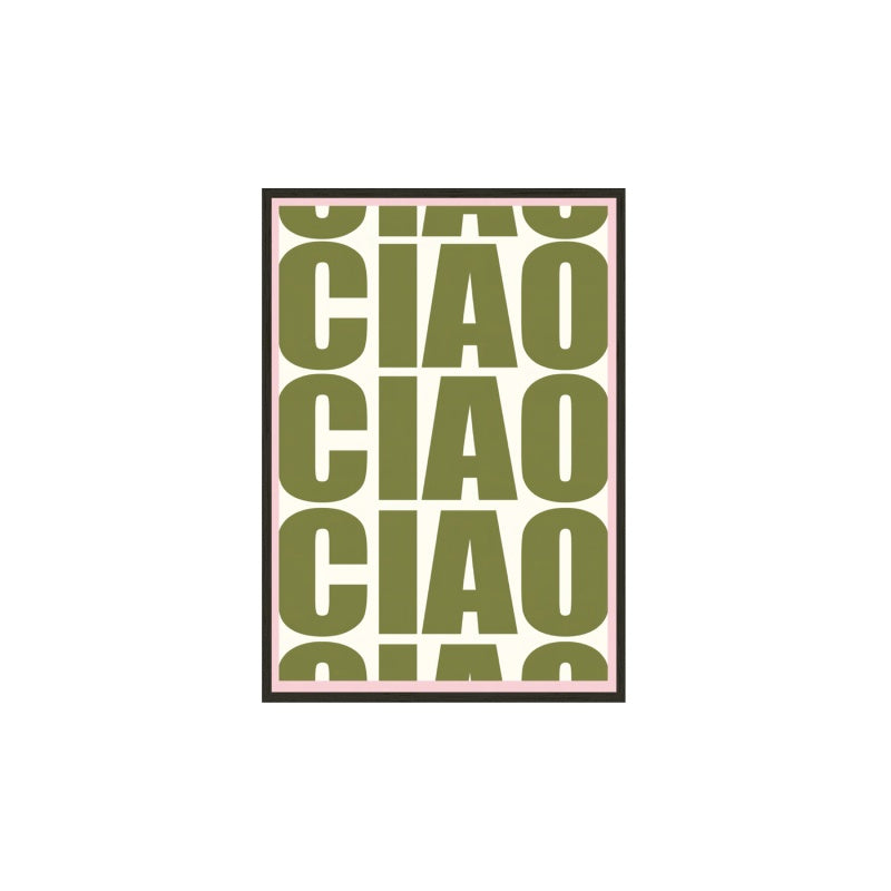 Ciao Moss Framed Print