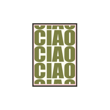 Ciao Moss Framed Print