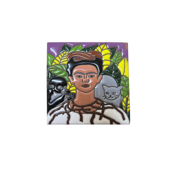 Frida and Cat Small Tile