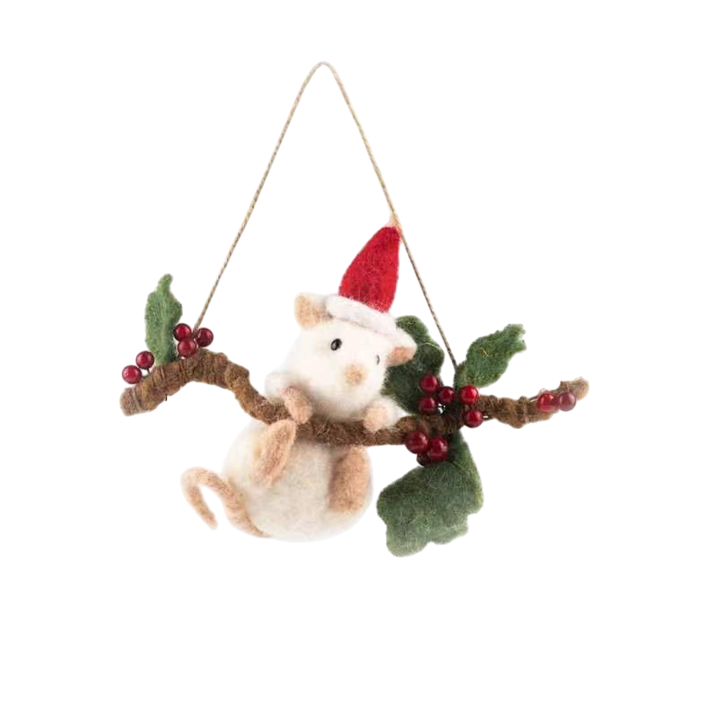 Swinging Mouse Hanging Ornament
