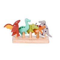 Wool Dinosaur Finger Puppets