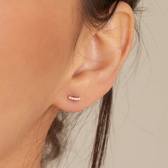 Ania Haie 14k Gold Magma Diamond Stud