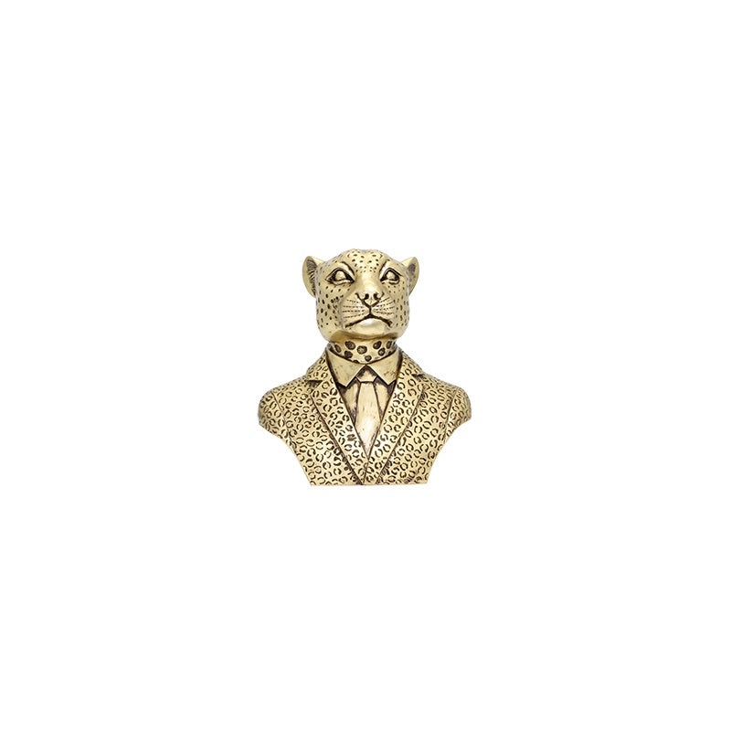 Leopard in Suit Statue