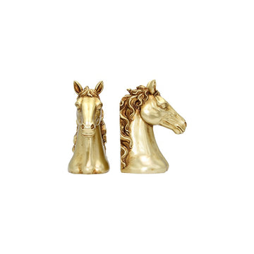 Gold Horse Bookends