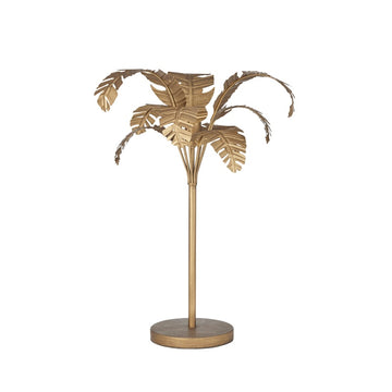 Gold Plam Table Lamp