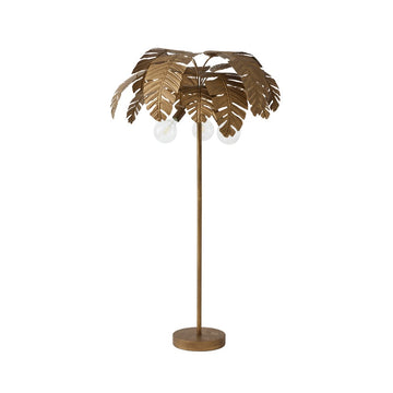 Gold Palm Floor Lamp