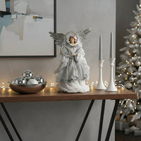 White Silver Angel Ornament