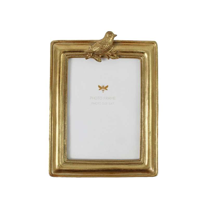 Gold Bird Photo Frame
