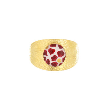Magnolia Gold Floral Resin Ring