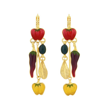 Paprika Medium Drop Earrings