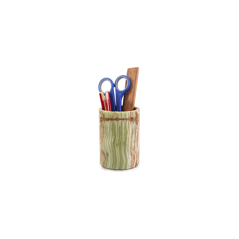 Marble Stationery Holder - Green