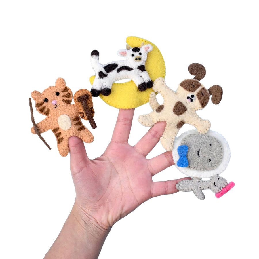 Hey Diddle Diddle Finger Puppets