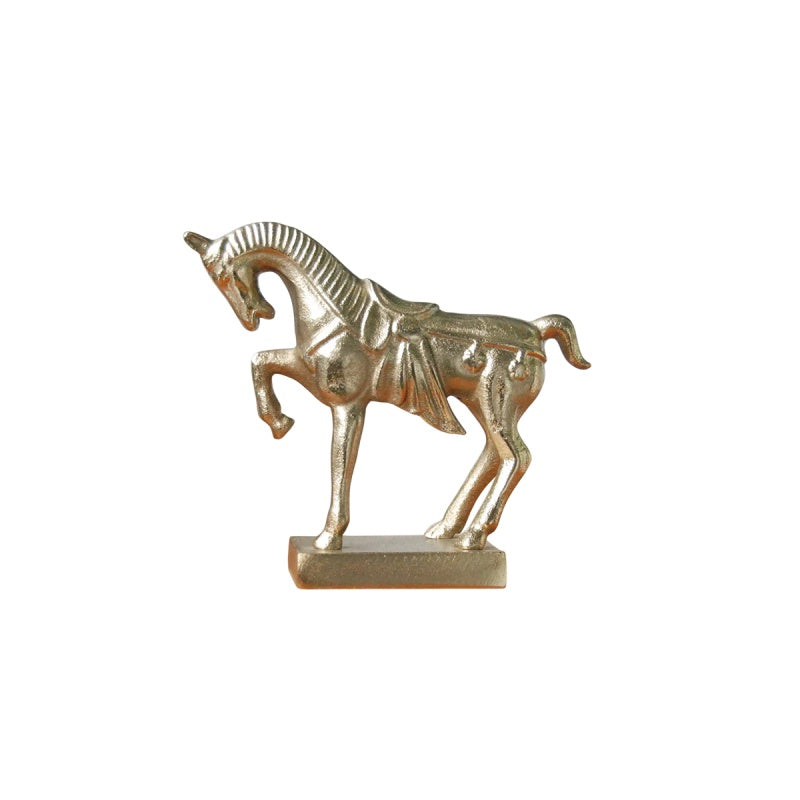 Gold Metal Horse Statue