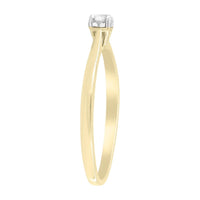 9k Yellow Gold Diamond Ring