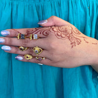 Allora Rose Quartz Eye Ring