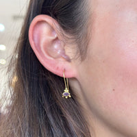 Allora Pink Quartz Ornate Eye Drop Earrings