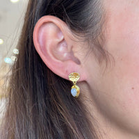 Allora Teardrop Moonstone Earrings