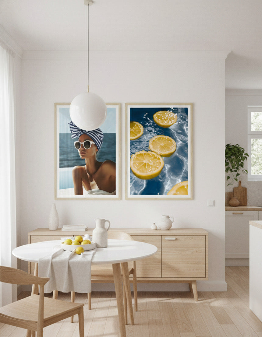 Alani Blu Framed Print