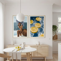 Alani Blu Framed Print