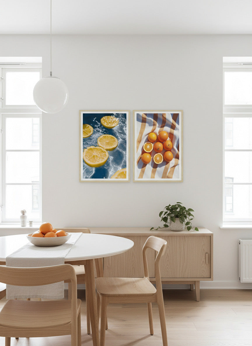 Orange Stripe Framed Print