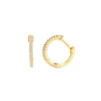 Fine Crystal Huggies - Gold