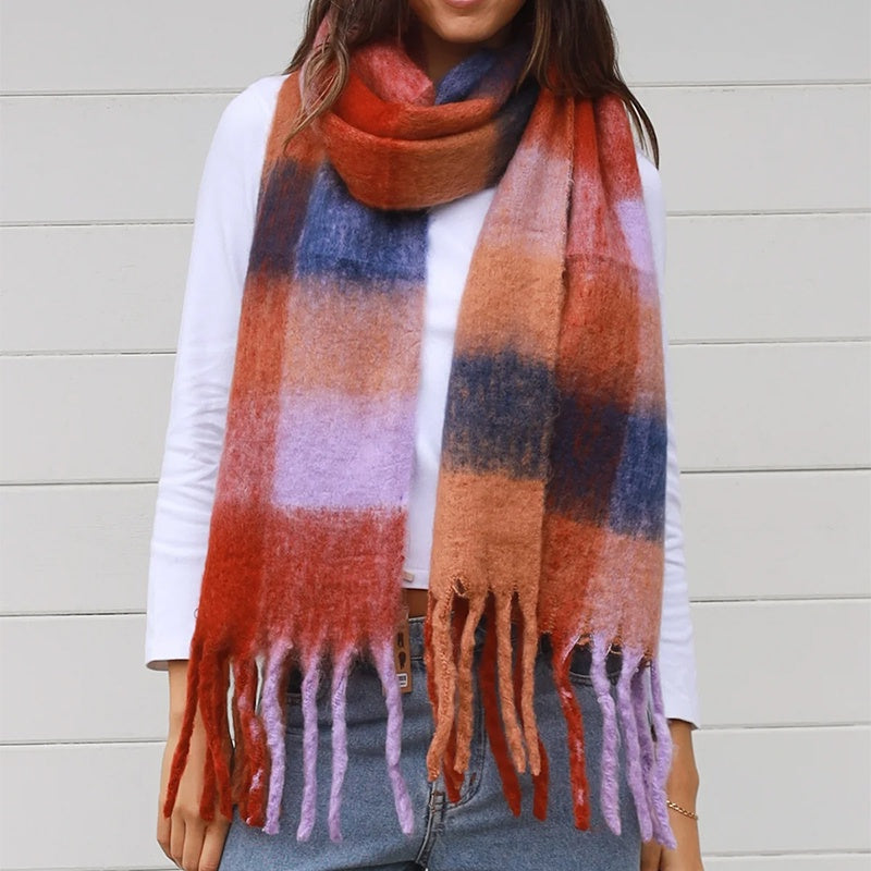 Allegra Checkered Scarf