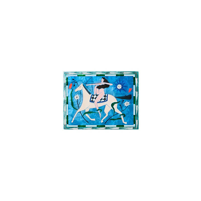Blue Fable Horseback Wall Art