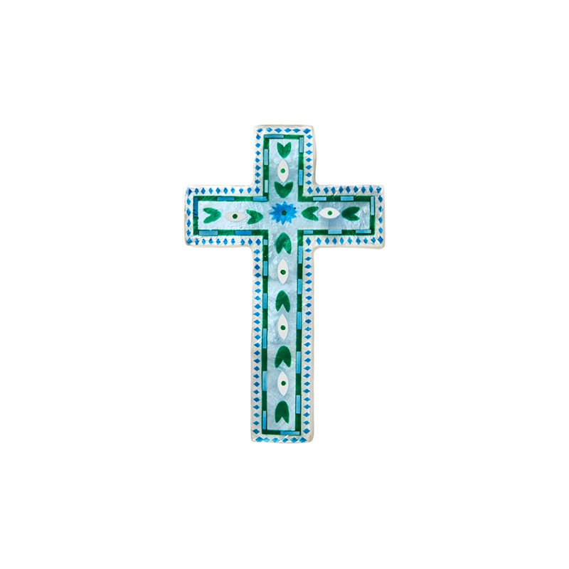 Fable Blue Cross Wall Art