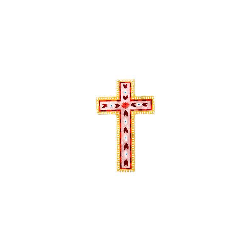 Fable Pink Cross Wall Art