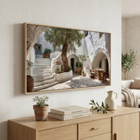 Brushed Mediterranean Framed Print