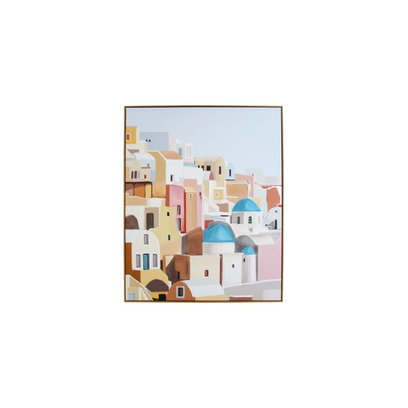 Mediterranean Canvas Framed Print