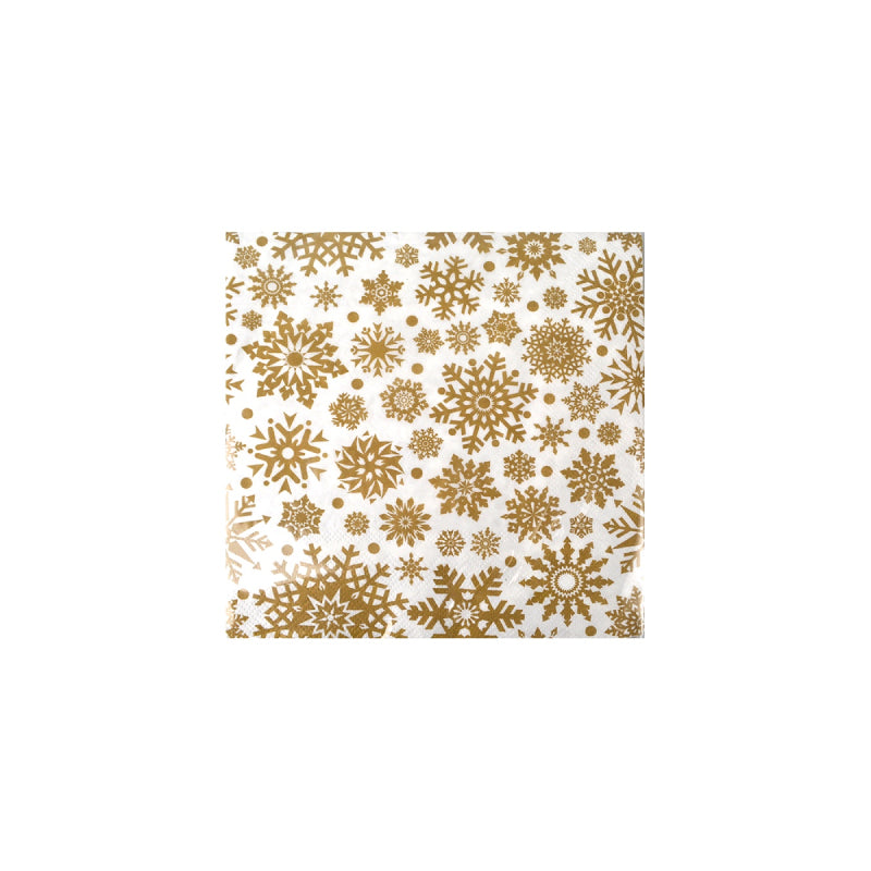 Gold Sparkle Christmas Napkin Pack