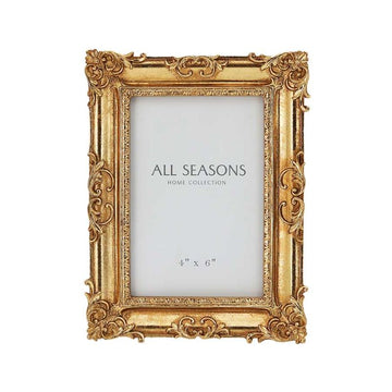 Gold Rectangle Ornate Photo Frame