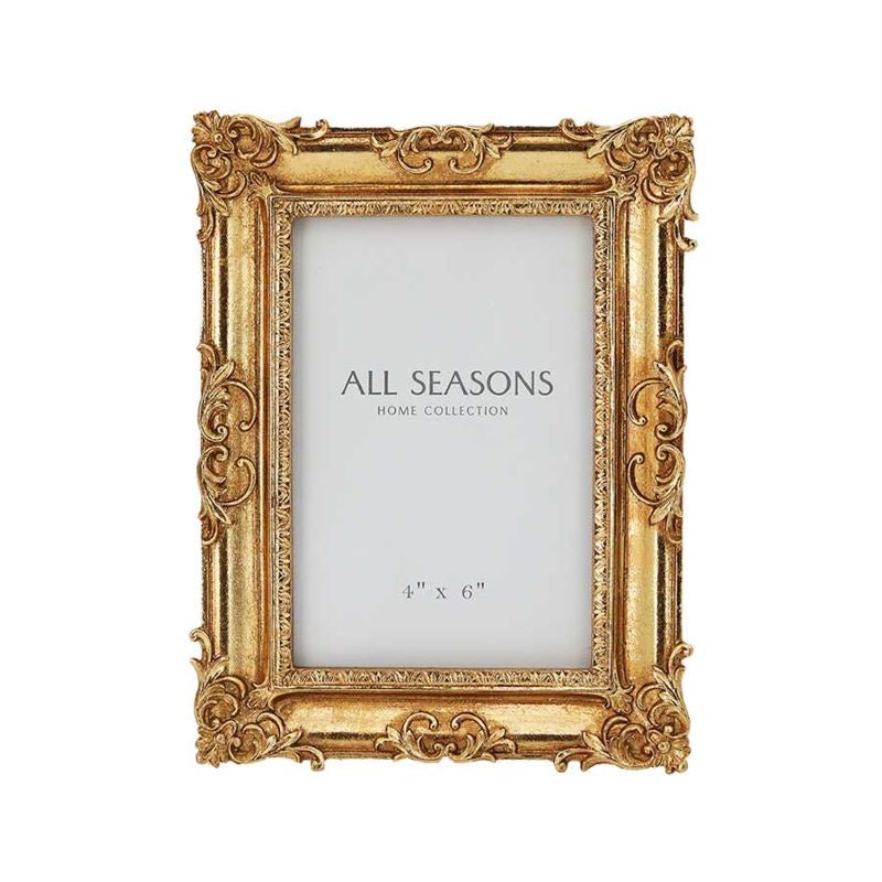 Gold Rectangle Ornate Photo Frame