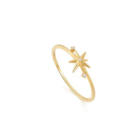 Ania Haie 14kt Gold Star Diamond Ring