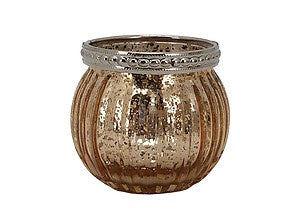 Moroccan Gold Glass Tealight