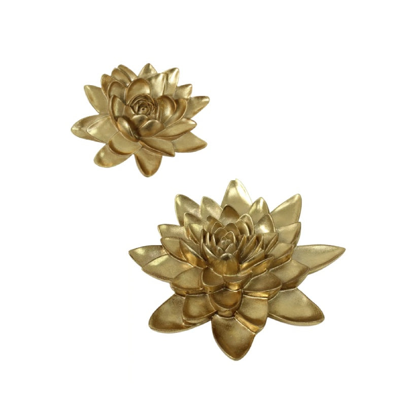 Gold Lotus Wall Decor