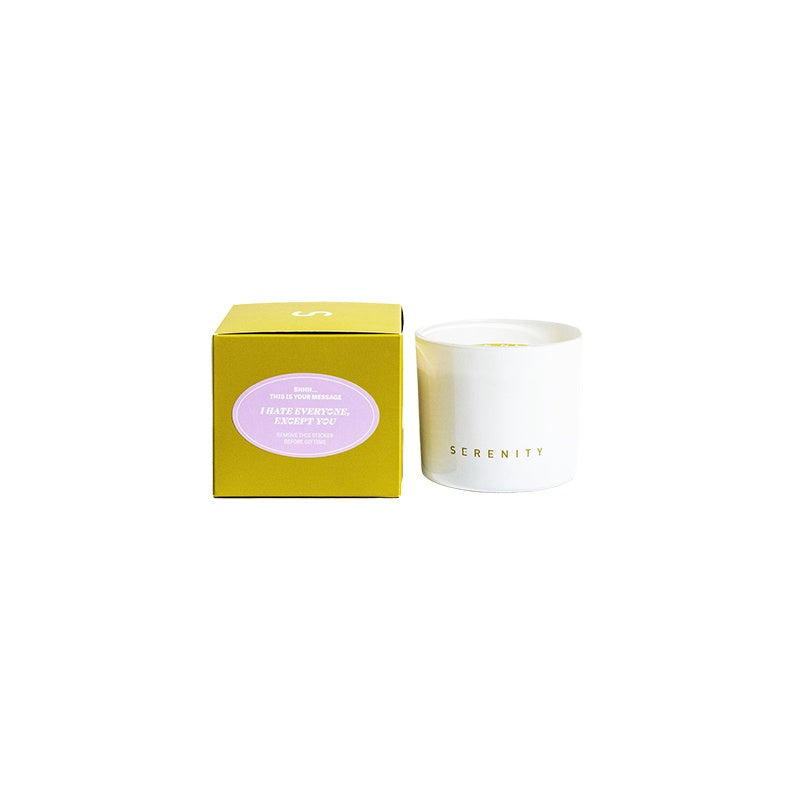 Hidden Message Candle: I Hate Everyone, Except You