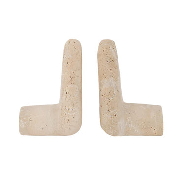 Travertine Hand Bookends